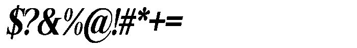 Shequan Soft Shequan Bold Condensed Italic Font OTHER CHARS