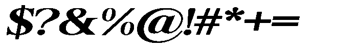 Shequan Soft Shequan Bold Expanded Italic Font OTHER CHARS