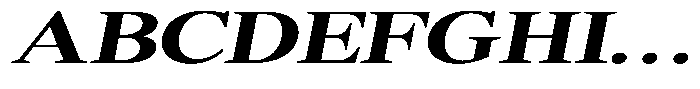 Shequan Soft Shequan Bold Expanded Italic Font UPPERCASE