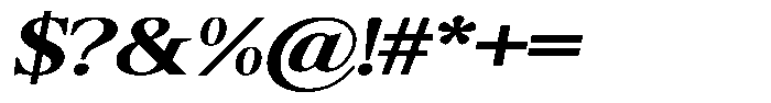 Shequan Soft Shequan Bold Sem Exp Italic Font OTHER CHARS