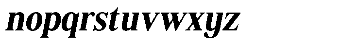 Shequan Soft Shequan Bold Semi Condensed Italic Font LOWERCASE