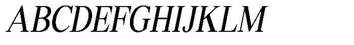 Shequan Soft Shequan Condensed Italic Font UPPERCASE