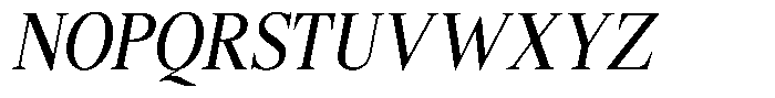 Shequan Soft Shequan Condensed Italic Font UPPERCASE