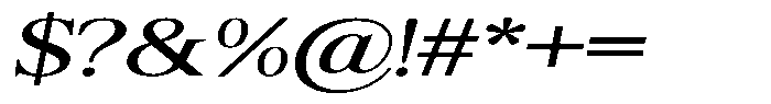 Shequan Soft Shequan Expanded Italic Font OTHER CHARS