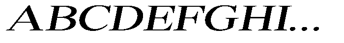 Shequan Soft Shequan Expanded Italic Font UPPERCASE