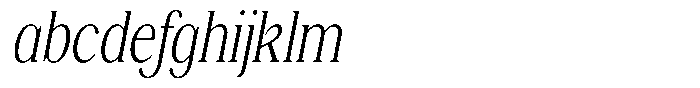 Shequan Soft Shequan Extra Light Condensed Italic FONT