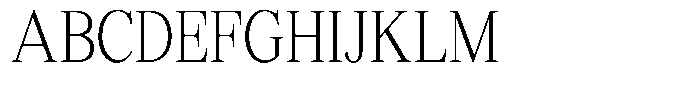 Shequan Soft Shequan Extra Light Condensed Font UPPERCASE