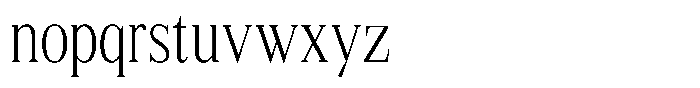 Shequan Soft Shequan Extra Light Condensed Font LOWERCASE