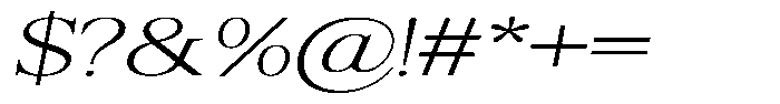 Shequan Soft Shequan Extra Light Exp Italic Font OTHER CHARS