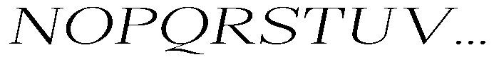 Shequan Soft Shequan Extra Light Exp Italic Font UPPERCASE