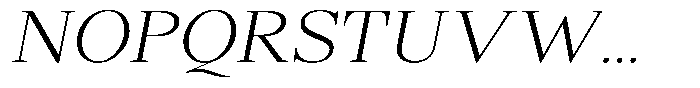 Shequan Soft Shequan Extra Light Italic Font UPPERCASE