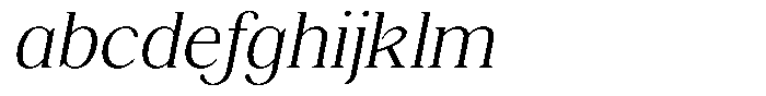 Shequan Soft Shequan Extra Light Italic FONT