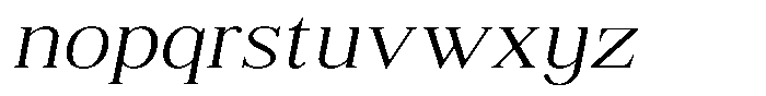 Shequan Soft Shequan Extra Light Sem Exp Italic Font LOWERCASE