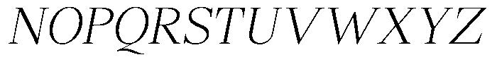 Shequan Soft Shequan Extra Light Semi Condensed Italic Font UPPERCASE