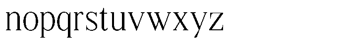 Shequan Soft Shequan Extra Light Semi Condensed Font LOWERCASE