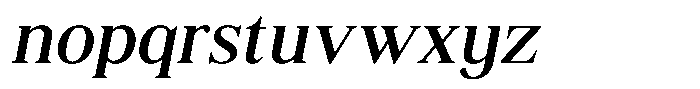 Shequan Soft Shequan Italic Font LOWERCASE