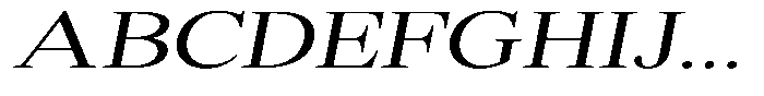 Shequan Soft Shequan Light Expanded Italic Font UPPERCASE