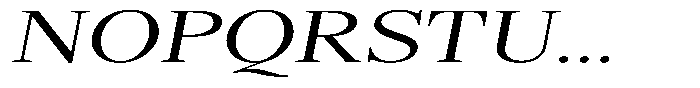 Shequan Soft Shequan Light Expanded Italic Font UPPERCASE