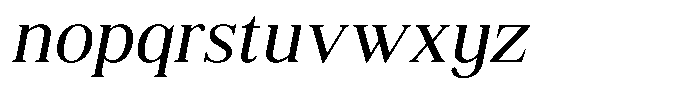 Shequan Soft Shequan Light Italic Font LOWERCASE