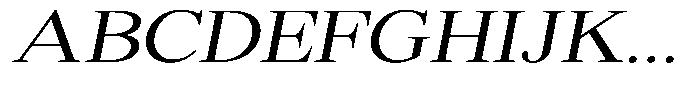 Shequan Soft Shequan Light Sem Exp Italic Font UPPERCASE