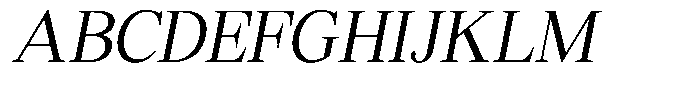 Shequan Soft Shequan Light Semi Condensed Italic Font UPPERCASE