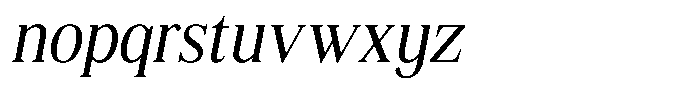 Shequan Soft Shequan Light Semi Condensed Italic Font LOWERCASE