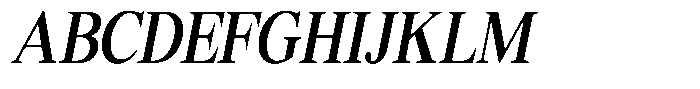 Shequan Soft Shequan Medium Condensed Italic Font UPPERCASE