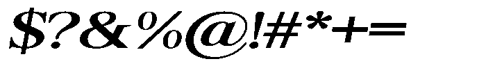 Shequan Soft Shequan Medium Expanded Italic Font OTHER CHARS