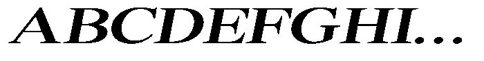 Shequan Soft Shequan Medium Expanded Italic Font UPPERCASE