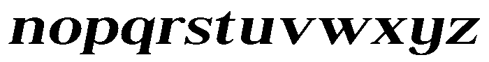 Shequan Soft Shequan Medium Expanded Italic Font LOWERCASE