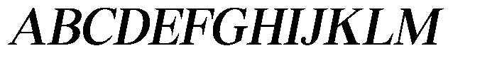 Shequan Soft Shequan Medium Semi Condensed Italic Font UPPERCASE