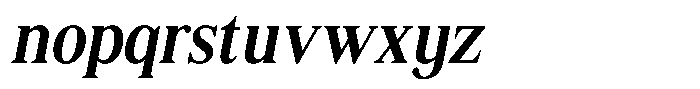 Shequan Soft Shequan Medium Semi Condensed Italic Font LOWERCASE