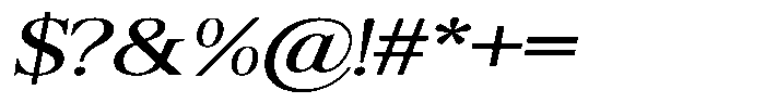 Shequan Soft Shequan Semi Expanded Italic Font OTHER CHARS