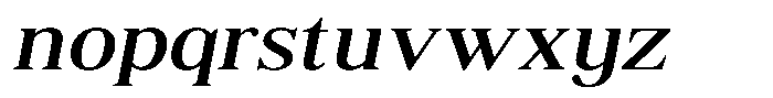 Shequan Soft Shequan Semi Expanded Italic Font LOWERCASE