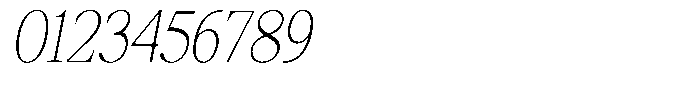 Shequan Soft Shequan Thin Condensed Italic Font OTHER CHARS