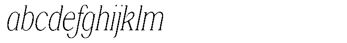 Shequan Soft Shequan Thin Condensed Italic FONT