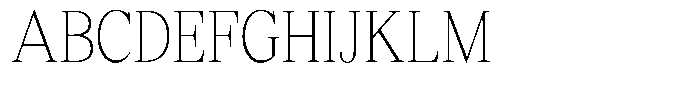 Shequan Soft Shequan Thin Condensed Font UPPERCASE