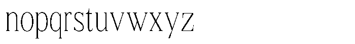 Shequan Soft Shequan Thin Condensed Font LOWERCASE