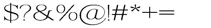 Shequan Soft Shequan Thin Expanded Font OTHER CHARS