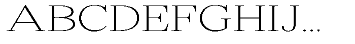 Shequan Soft Shequan Thin Expanded Font UPPERCASE