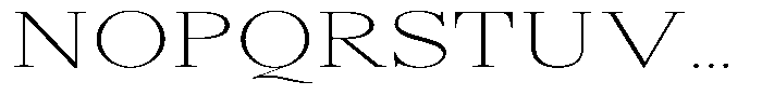Shequan Soft Shequan Thin Expanded Font UPPERCASE