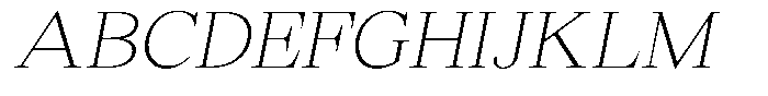 Shequan Soft Shequan Thin Italic Font UPPERCASE