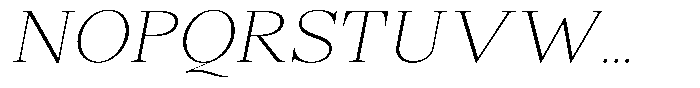 Shequan Soft Shequan Thin Italic Font UPPERCASE