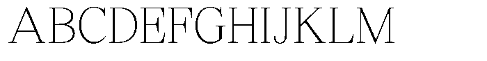 Shequan Soft Shequan Thin Semi Condensed Font UPPERCASE