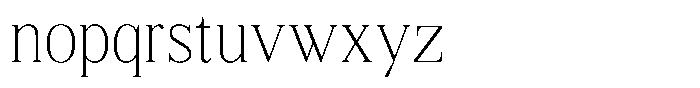 Shequan Soft Shequan Thin Semi Condensed Font LOWERCASE