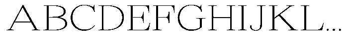 Shequan Soft Shequan Thin Semi Expanded Font UPPERCASE