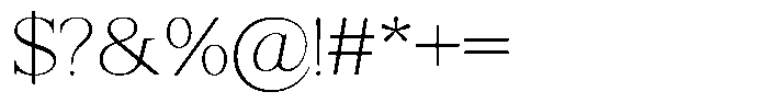 Shequan Soft Shequan Thin Font OTHER CHARS