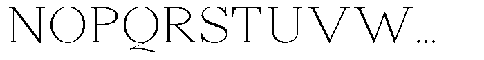 Shequan Soft Shequan Thin Font UPPERCASE