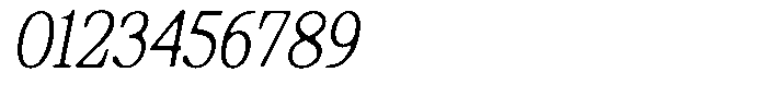 Shequan Soft Thin Condensed Italic Font OTHER CHARS