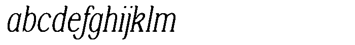 Shequan Soft Thin Condensed Italic FONT
